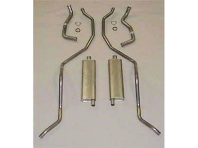 Full Size Chevy Dual Exhaust System, Aluminized, 409ci HighPerformance, Wagon, 1962-1964