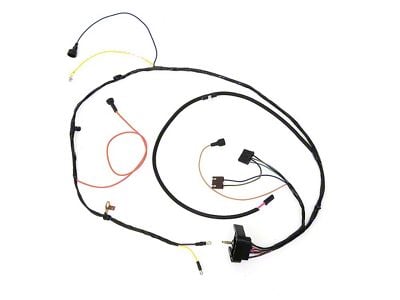 Full Size Chevy Engine Wiring Harness, V8 327ci & 350ci, With Warning Lights, 1969