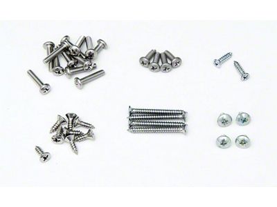 Full Size Chevy Exterior Trim Screw Set, Impala, 1959