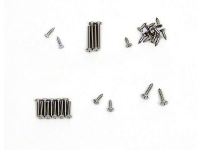 Full Size Chevy Exterior Trim Screw Set, Impala, 1963