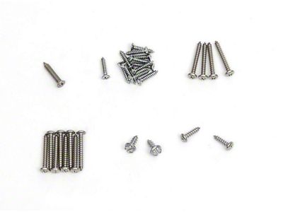 Full Size Chevy Exterior Trim Screw Set, Impala, 1972 (Impala Convertible)