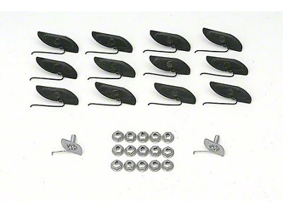 Full Size Chevy Fender Molding Clip Set, Impala SS, 1964