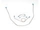 Full Size Chevy Front Brake Line Set, Non-Power, Stainless Steel, 1959-1961