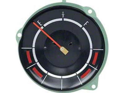 Full Size Chevy Fuel Gauge, With Temp and Alt Warning Lights, 1965