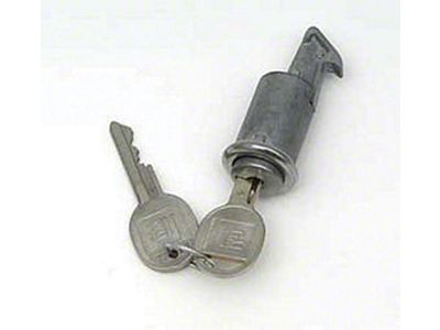 Full Size Chevy Glove Box Lock, With Late Style Keys, 1965-1966