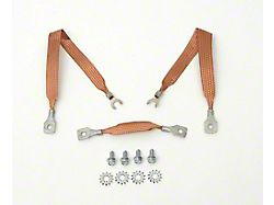 Full Size Chevy Ground Wire Strap Kit, V8 & 6-Cylinder, 1961-1964