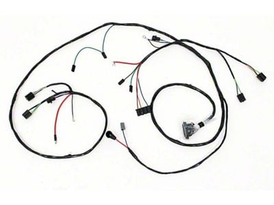 Full Size Chevy Headlight & Alternator Wiring Harness, V8, With Warning Lights, 1966