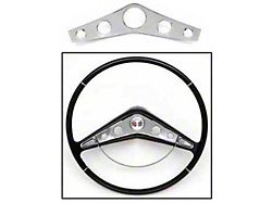 Full Size Chevy Horn Ring Insert, Chrome, Impala, 1958-1960