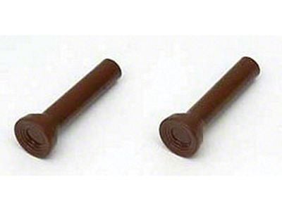 Full Size Chevy Interior Door Lock Knobs, Brown, 1961-1972