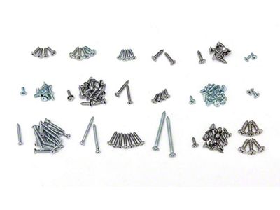 Interior Trim Screw Set,4-Door,Biscayne,1958 (Biscayne Sedan, Four-Door)