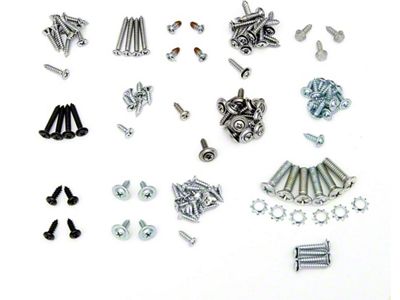 Full Size Chevy Interior Trim Screw Set, Impala Convertible, 1969 (Impala Convertible)