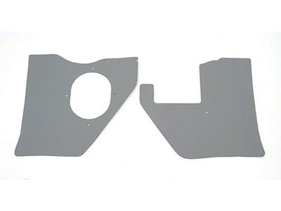 Full Size Chevy Kick Panels, For Cars With Air Conditioning, Gray, 1961-1962