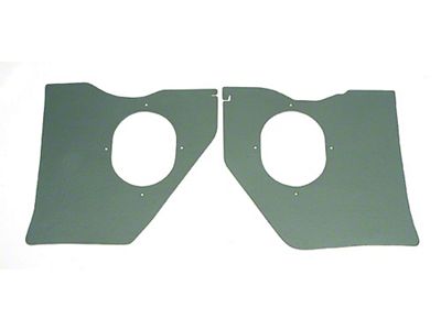 Full Size Chevy Kick Panels, For Cars Without Air Conditioning, Green, 1961-1962