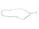 Full Size Chevy Long Brake Line, Stainless Steel, 1967-1968