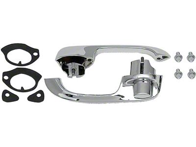 Full Size Chevy Outside Door Handles, Front, 2-Door, 1965-1968