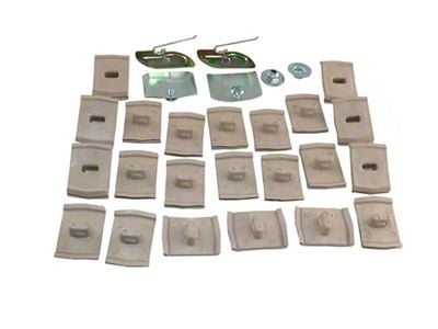 Full Size Chevy Quarter Molding Clip Set, Impala SS, 1964