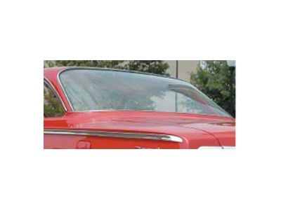 Full Size Chevy Rear Glass, Clear, 2-Door Hardtop, Impala, 1961 (Impala Sports Coupe, Two-Door)