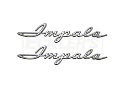 Full Size Chevy Rear Quarter Panel Scripts, Impala, 1962