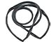 Full Size Chevy Rear Window Glass Weatherstrip, Sedan, 1961