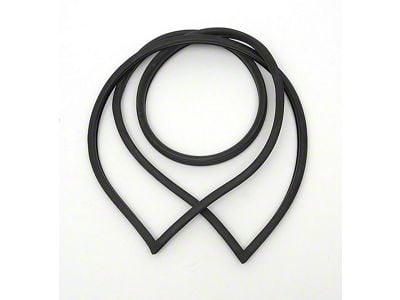 Full Size Chevy Rear Window Glass Weatherstrip, Sedan, 1962-1964 (Biscayne Sedan, Two-Door)