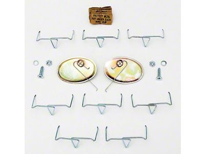 Full Size Chevy Rocker Molding Clip Set, 1959-1961