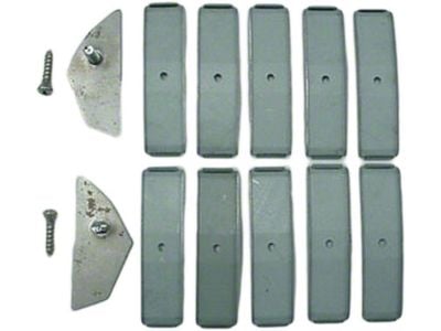 Rocker Panel Molding Clip Set,1958