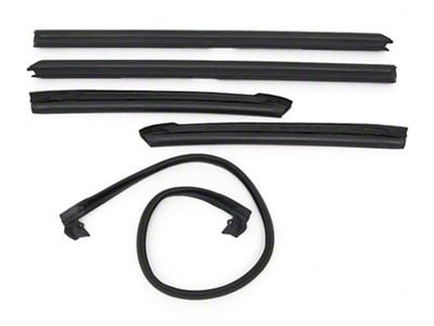 Full Size Chevy Roofrail Weatherstrip Set, Convertible, 1971-1975 (Caprice Convertible)