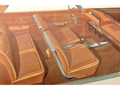 Full Size Chevy Seat Cover Set, 2-Door Hardtop, Impala SS, 1963 (Impala Sports Coupe, Two-Door)