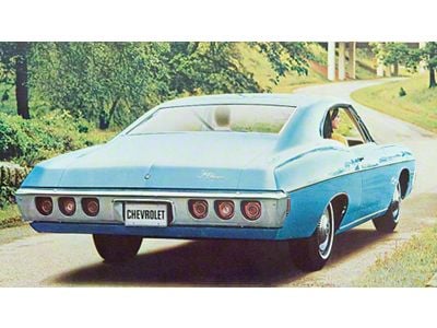 Full Size Chevy Seat Cover Set, 2-Door Hardtop, Impala SS, 1968