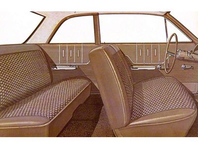 Full Size Chevy Seat Cover Set, 2-Door Sedan, Bel Air, 1963