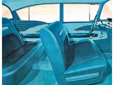 Full Size Chevy Seat Cover Set, 4-Door Sedan, Bel Air, 1958