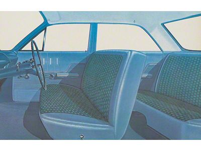 Full Size Chevy Seat Cover Set, 4-Door Sedan, Bel Air, 1963