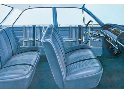 Full Size Chevy Seat Cover Set, 4-Door Sedan, Bel Air, 1964