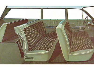 Full Size Chevy Seat Cover Set, 6-Passenger, Bel Air Wagon,1963