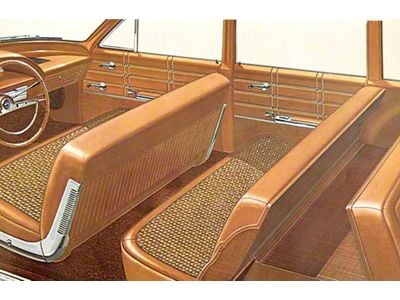 Full Size Chevy Seat Cover Set, 9-Passenger, Impala Wagon, 1963