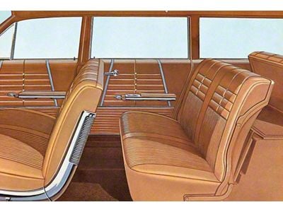 Full Size Chevy Seat Cover Set, 9-Passenger, Impala Wagon, 1964