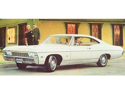 Full Size Chevy Seat Cover Set, Bench Vinyl, 2-Door Hardtop, Impala, 1968