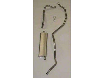 Full Size Chevy Single Exhaust System, Aluminized, 6-Cylinder, Wagon,1963-1964