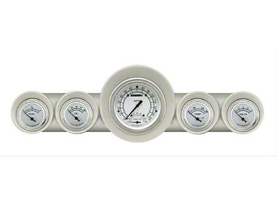 Classic Instruments Full Size Chevy Speedtachular Custom Gauge Set, Classic White, 1959-1960