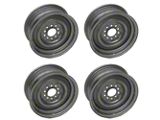 Full Size Chevy Steel Wheel Set, 14 X 6, For Disc Or Drum Brakes, 1958-1969