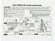 Full Size Chevy Stowage & Jacking Instructions Sheet, Wagon, 1958