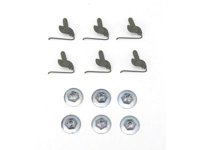 Full Size Chevy T-Bolt Clip & Nut Kit, 1958-1972