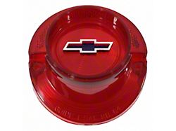 Full Size Chevy Taillight Lens Red with Blue Dot Bowtie Logo, 1964