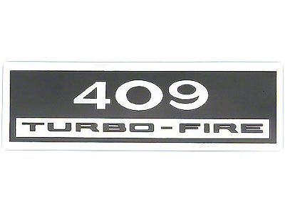 Valve Cover Decal,409ci Turbo-Fire,61-64