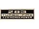 Valve Cover Decal,Turbo-Fire,283ci/220hp,64-66