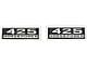 Full Size Chevy Valve Cover Decals, 409ci/425hp, 1963-1964