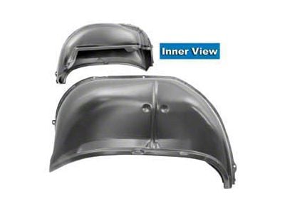 OPR Full Size Chevy Wheelhouse, Right, Rear, Complete Inner & Outer, Coupe, Impala, 1963