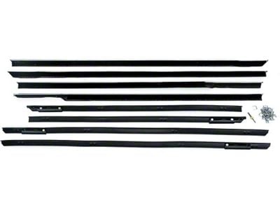 Full Size Chevy Window Felt Kit, 4-Door Hardtop, Impala, 1961-1962 (Impala Coupe, Four-Door)