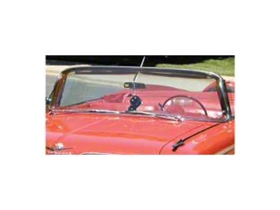 Full Size Chevy Windshield, Clear, 2-Door Hardtop & Convertible, Impala, 1961-1962