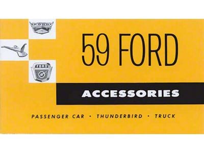 1959 Ford Car Accessory Brochure